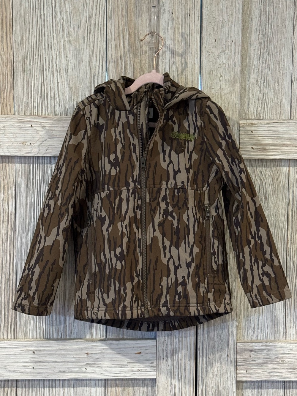 Magellan Outdoors Kids Camo Hooded Jacket - Sz 6/7
